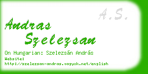 andras szelezsan business card